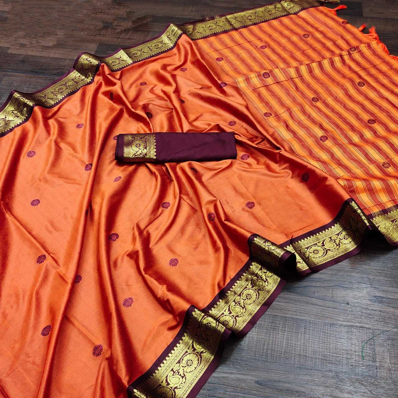 YNF SILK COTTON RUD MATCHING WHOLESALE SAREES MANUFACTURER         